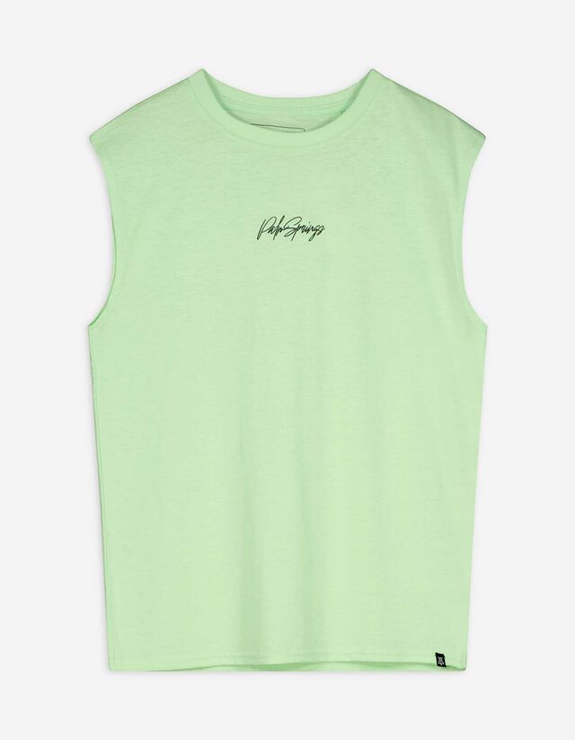Tanktop - Vooropdruk - lichtgroen
