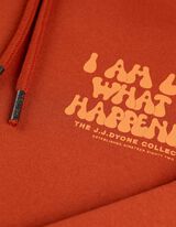 Trikotažinis megztinis - Nugaros raštas - oranzinis