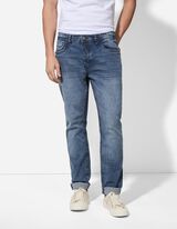 Džínsy - Straight Fit - tmavomodra