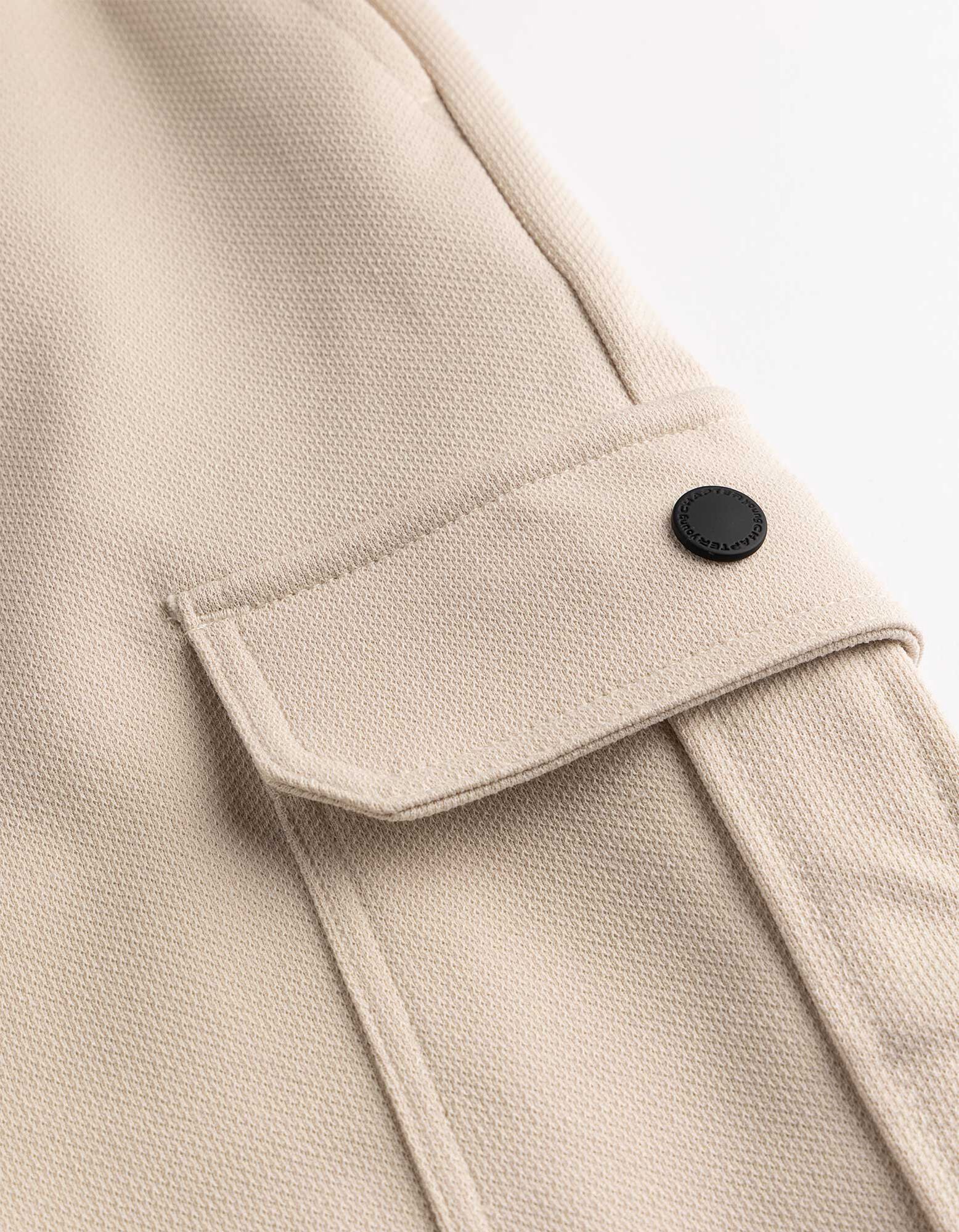 Cargo &scaron;ortky - Piqu&eacute; - svetle &scaron;ed&aacute;