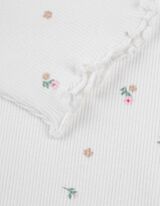 Hossz&uacute; ujj&uacute; felső - Pamut kever&eacute;k - feher