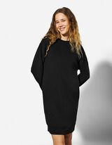 Kleid - Sweat - schwarz
