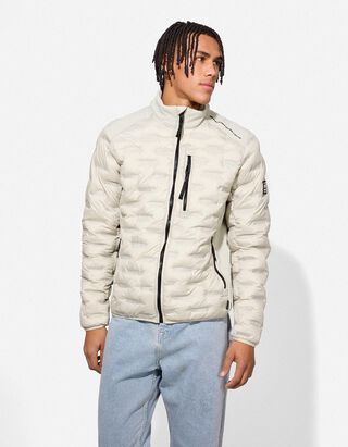 Jas - Opstaande kraag - beige