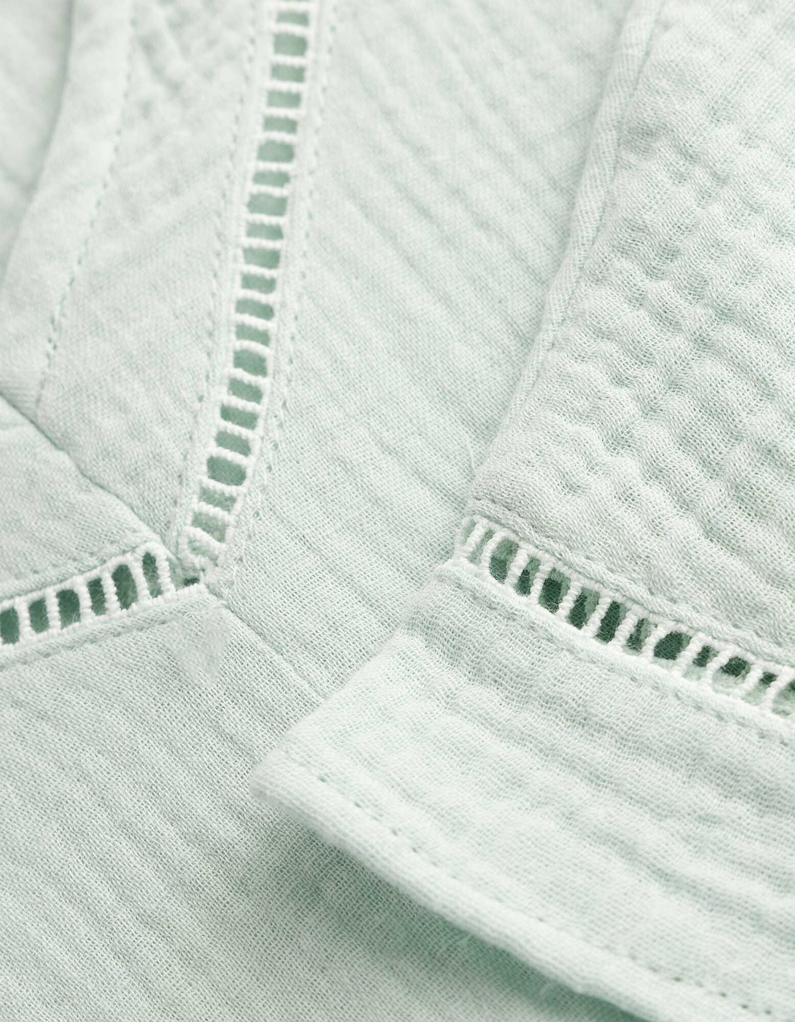 Blusenshirt - einfarbig - Mint