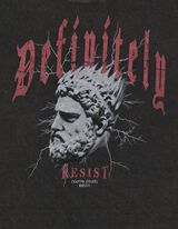 Majica kratkih rukava - Print - tamno-siva