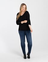 Pulover - Amestec viscoză - Negru