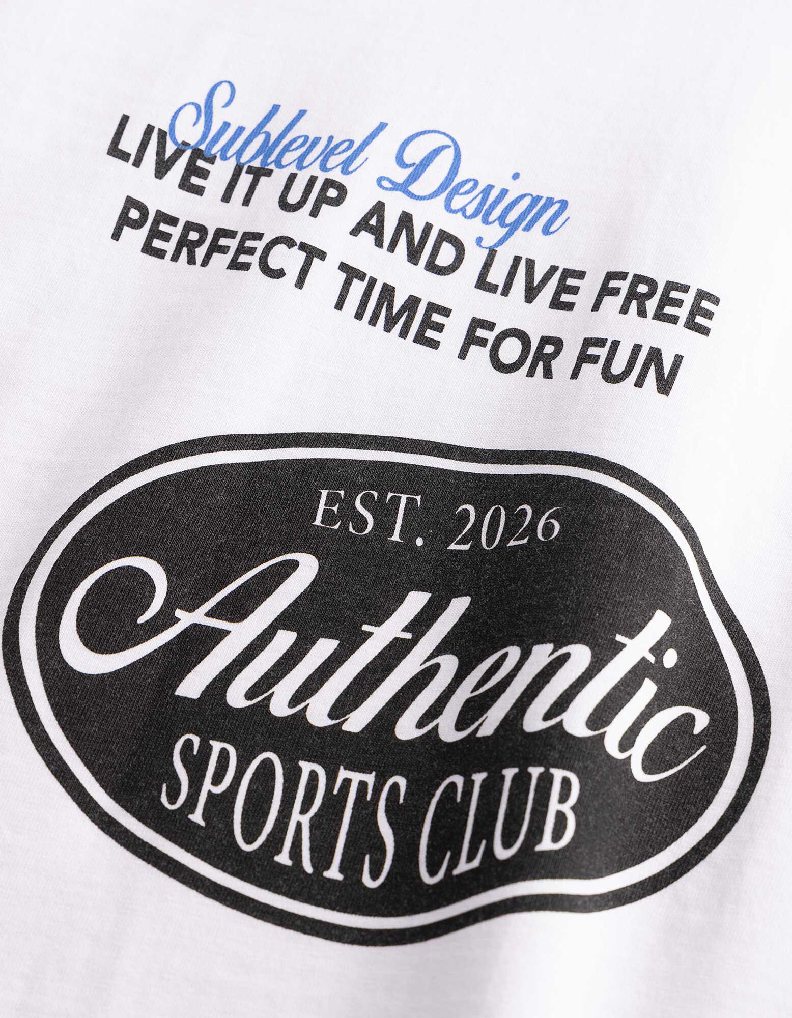 T-Shirt - Allover-Print - wei&szlig;