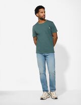 T-Shirt - Brusttasche - dunkelgr&uuml;n