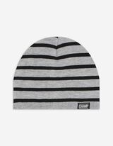 Beanie - Streifen - grau
