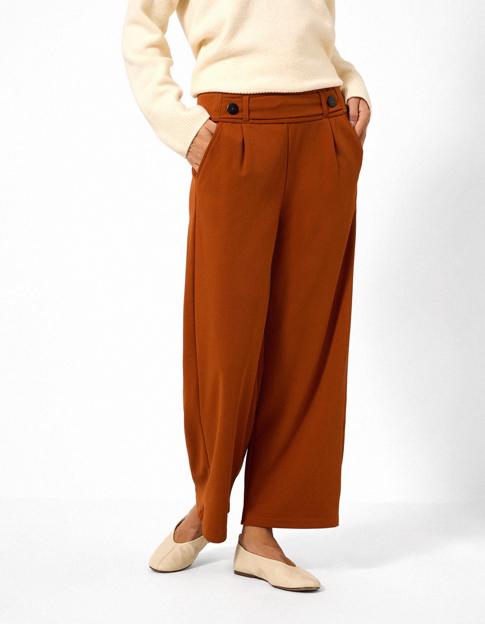 Culotte - Jogger Fit - bruin