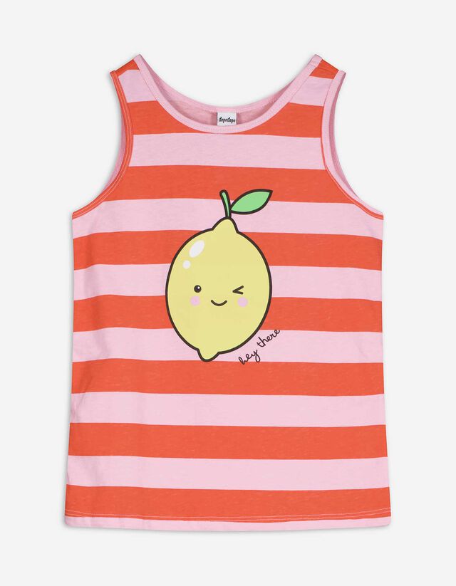 Top - Print - rood