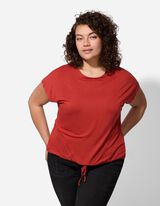 koszulka - gruby sznurek - ciemny czerwony