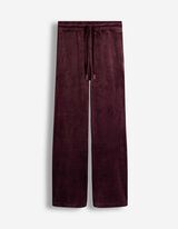 spodnie - Szeroka nogawka - ciemny lila