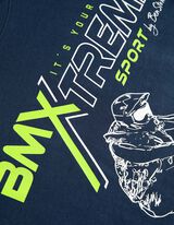 T-shirt - Print - donkerblauw