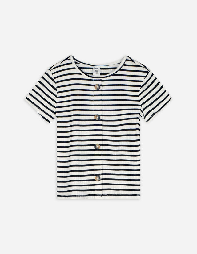 T-Shirt - Knopfleiste