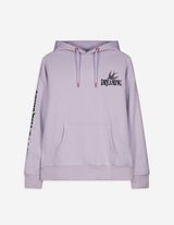 Sweatshirt - Print op rug - lila