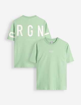 T-shirt - Sweatstof - lichtgroen