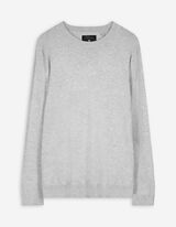 Pullover - Viskose-Mix - grau