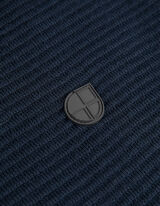 Pulover - Patch de etichetă - Albastru inchis