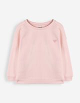 Sweatshirt - Baumwolle - Rosa