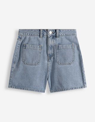 Jeansshorts - Regular Fit - hellblau