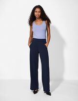 Top - Pod&iacute;l streče - svetle  modra