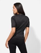 K&ouml;t&ouml;tt ing - Lurex - fekete