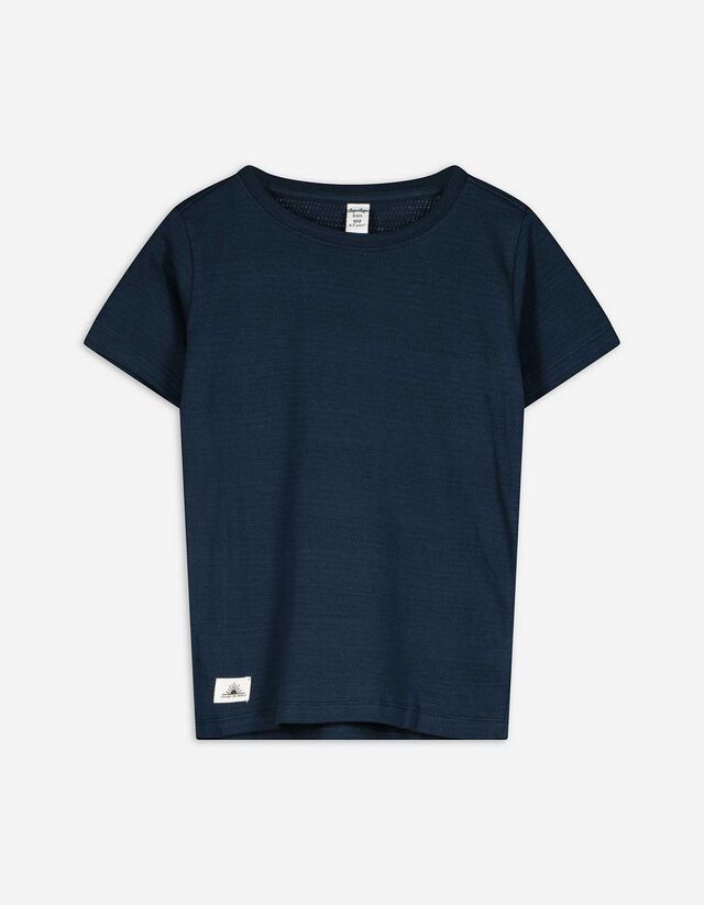 T-Shirt - einfarbig - dunkelblau