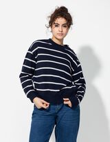 Felpa - Misto cotone - blu scuro