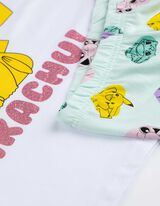 T-s&auml;rgi ja l&uuml;hikeste p&uuml;kste komplekt - Pok&eacute;mon - valge