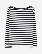 Langarmshirt - Baumwolle - dunkelblau