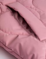 Prošívaná bunda - Stojáček - ruzova