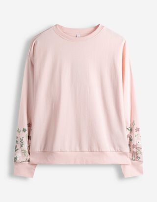Sweatshirt - Ballon&auml;rmel - rosa