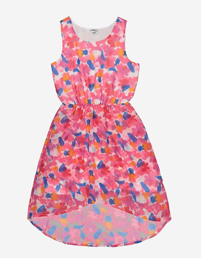 Mädchen A-Linienkleid - Wickeloptik   
