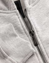 Sweatjacke - Oversized Fit - Hellgrau