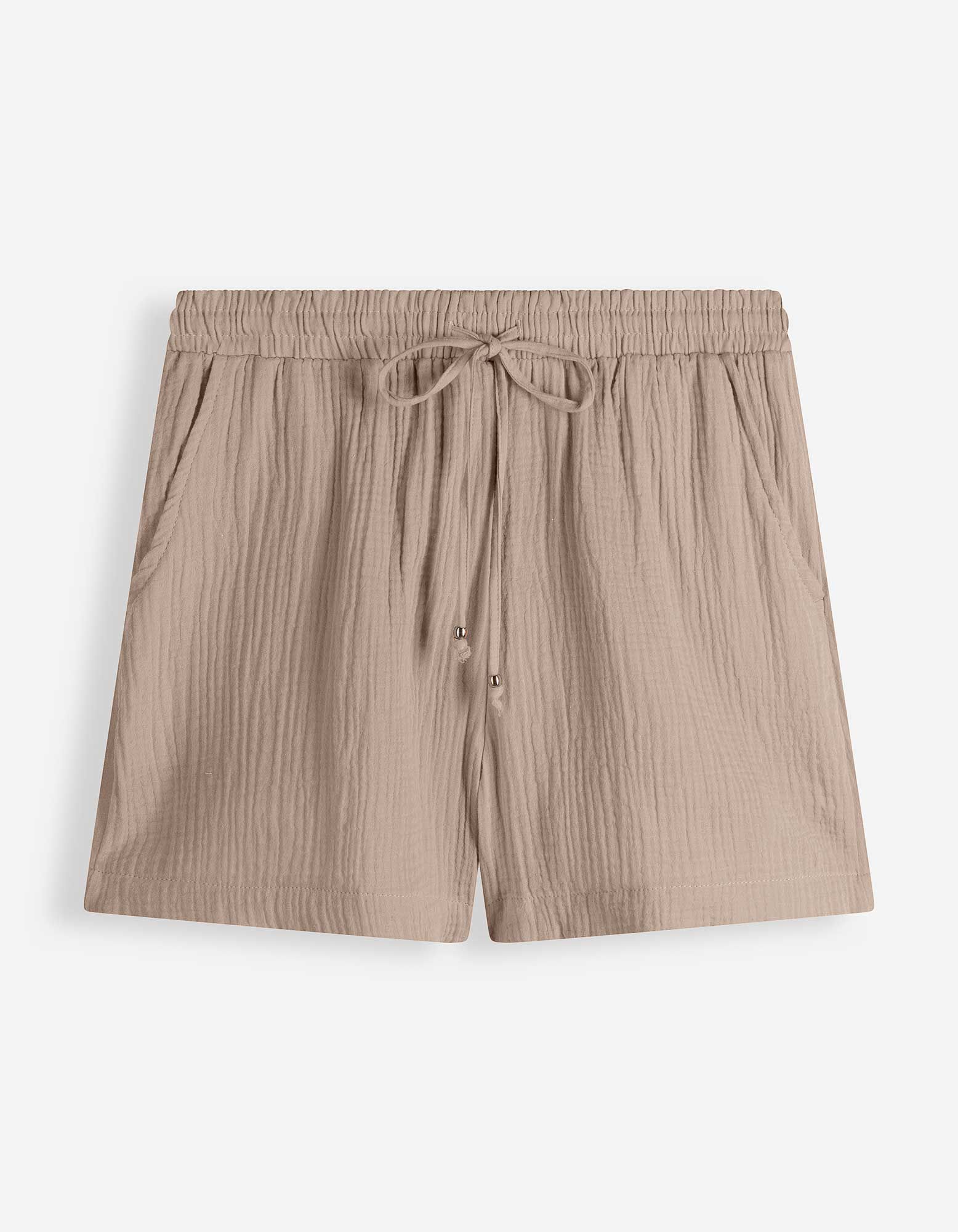 Shorts - Musselin - braun