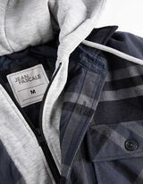 Blousjas - Afneembare capuchon - donkerblauw