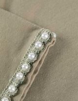 Tričko - Ozdobné perličky - sv. zelena