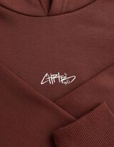 Hoodie - Oversized Fit - Dunkelrot