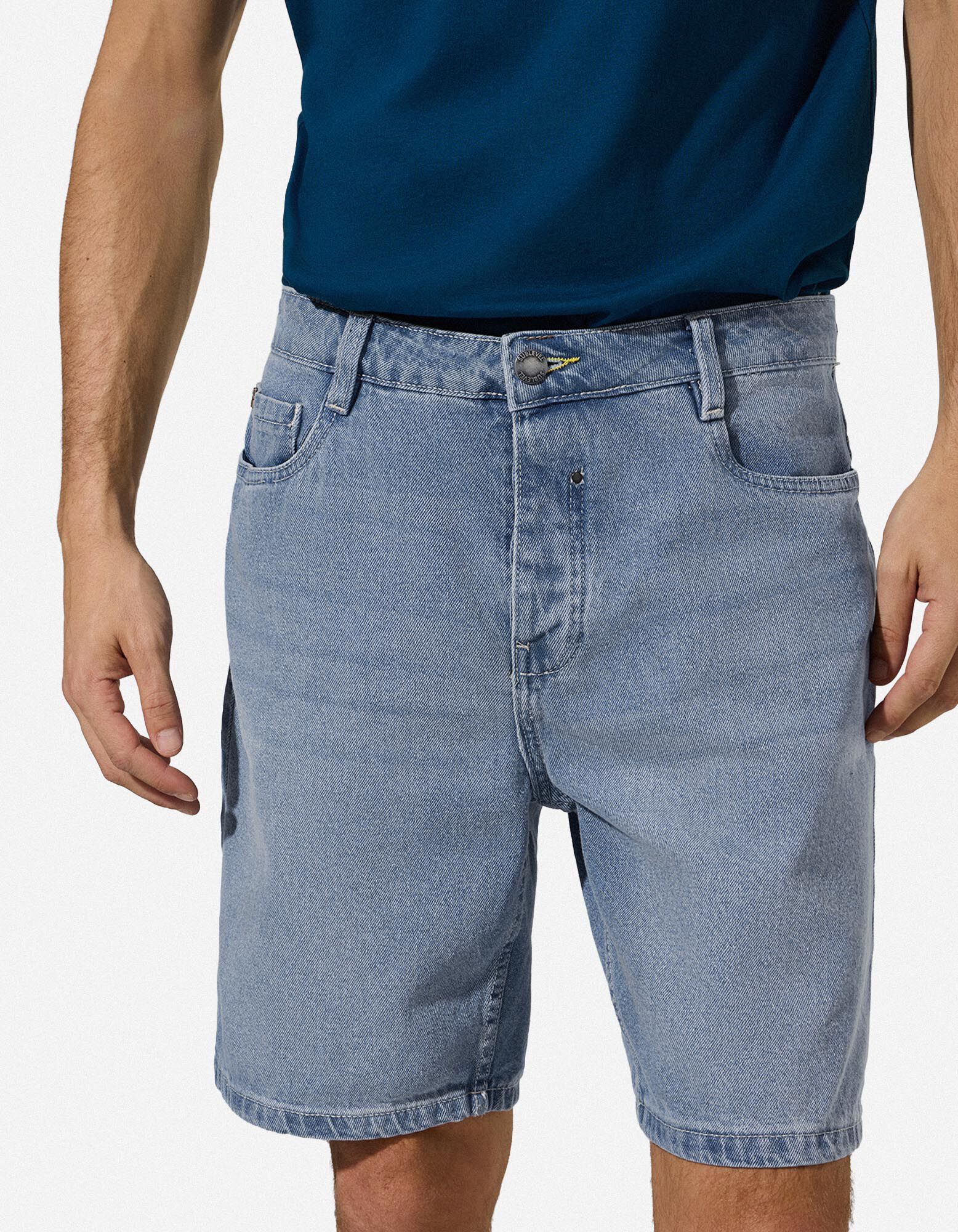 Jeansshorts - Hellblau