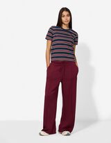 T-shirt - Strepen - donkerblauw