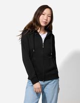 Felpa aperta - Tinta unita - nero