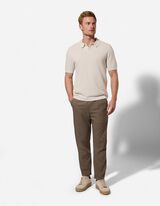 Poloshirt - Polo kraag - beige