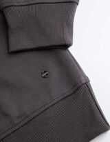 Trikotažinis megztinis - „Oversized“ stiliaus - tamsiai pilkas