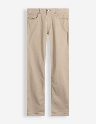 Hose - Straight Fit - Beige