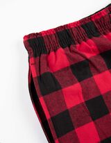 Pantaloni pigiama - Cotone - rosso scuro