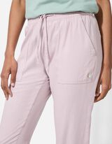 Hose - Leinen-Mix - rosa