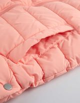 Lang vest - Capuchon met tunnelkoord - lichtrood