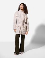 Jacke - Baumwolle - wei&szlig;