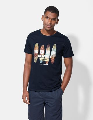 T-Shirt - Print - dunkelblau